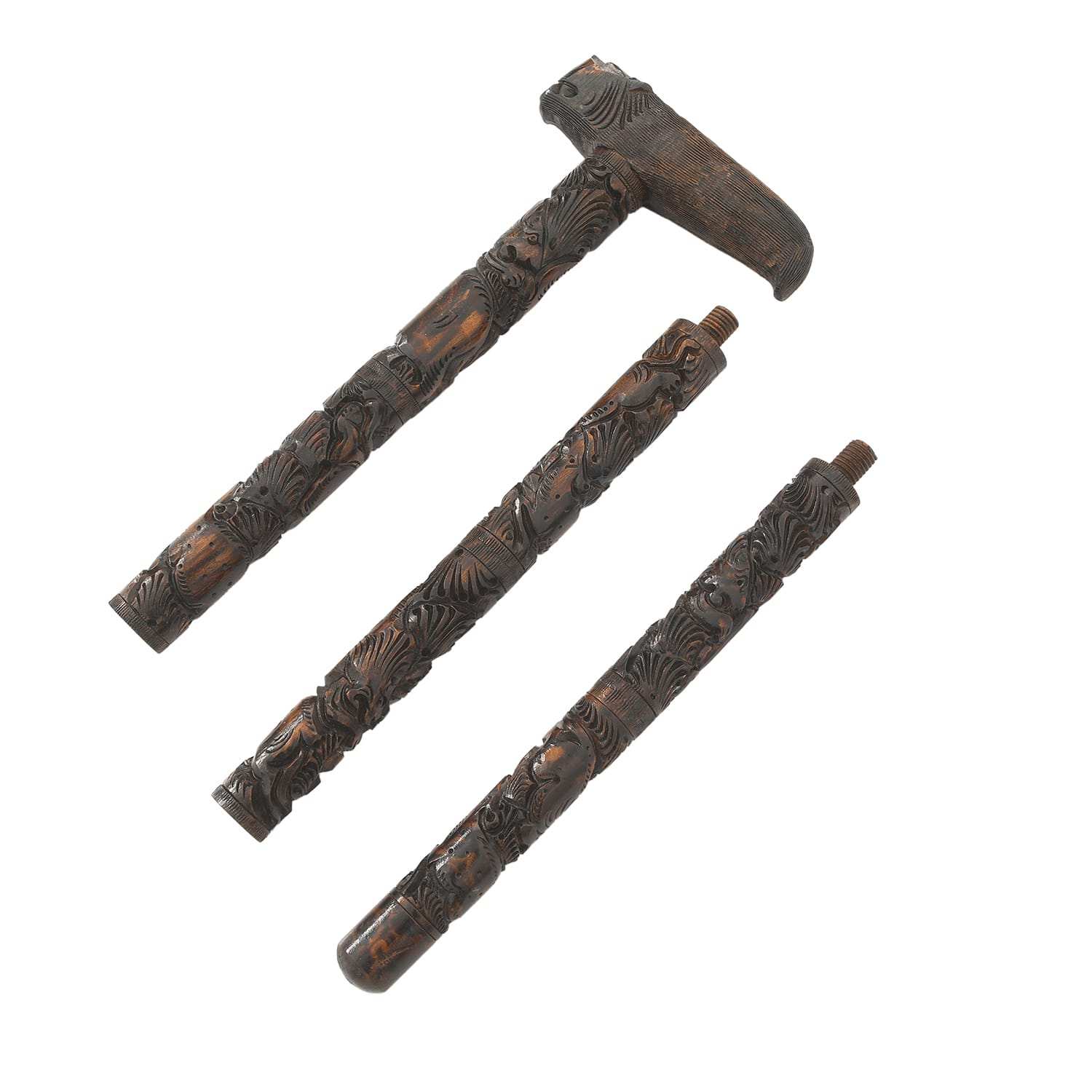 ANTIQUE WOODEN WALKING STICK 